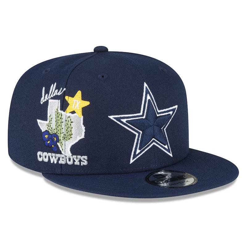 Men's New Era Navy Dallas Cowboys Icon 9FIFTY Snapback Hat
