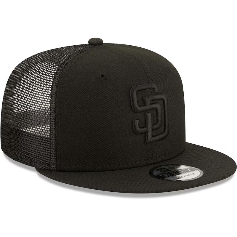 New Era San Diego Padres Blackout 9FIFTY Snapback Hat