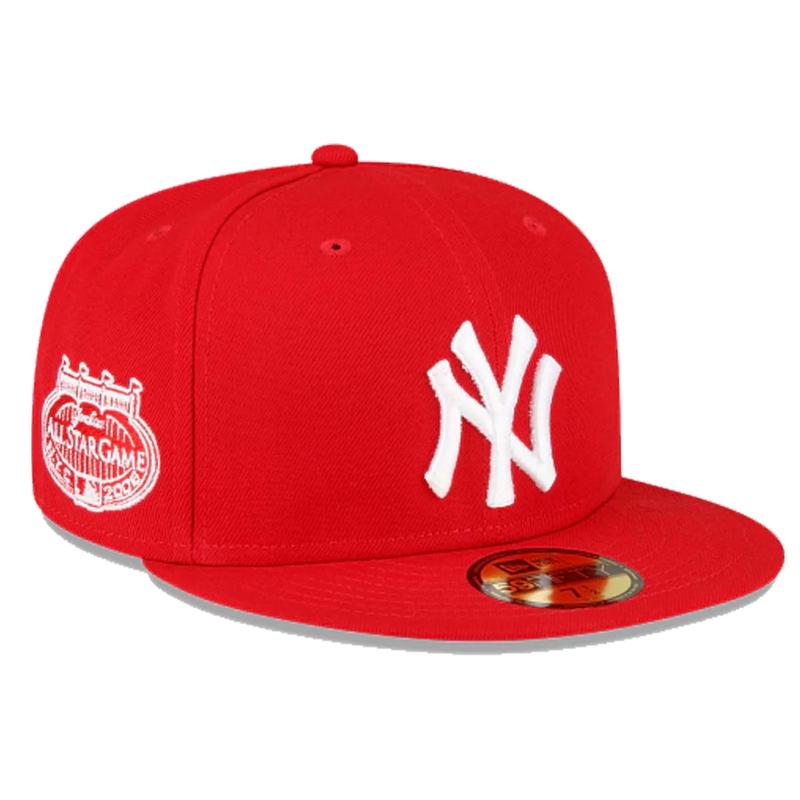 New Era New York Yankees 2008 All Star Game Side Patch Scarlet 59FIFTY Fitted