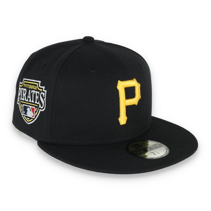 New Era Pittsburgh Pirates Team Name Side Patch 59FIFTY Fitted Hat