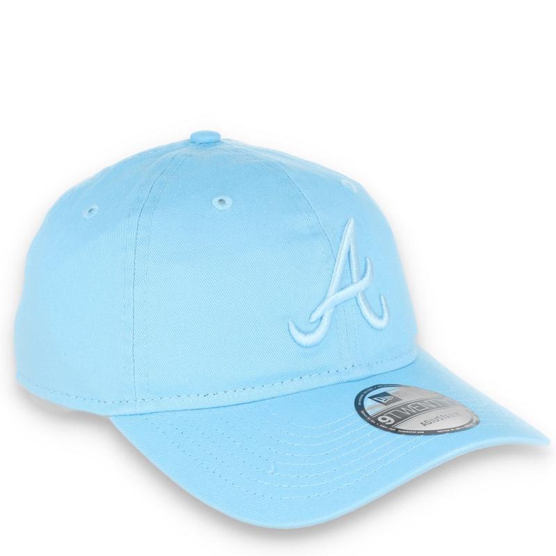 New Era Atlanta Braves Color Pack 9TWENTY Adjustable Hat- Baby Blue