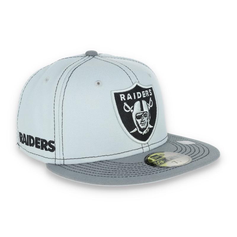 New Era Las Vegas Raiders Gray Pop 59Fifty Fitted Hat