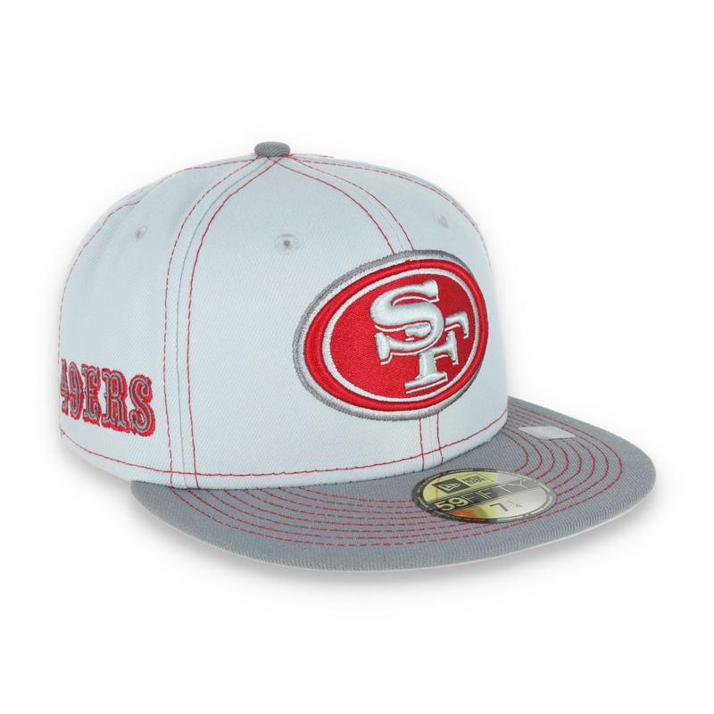 New Era San Francisco 49ers Gray Pop 59FIFTY Fitted Hat-Gray