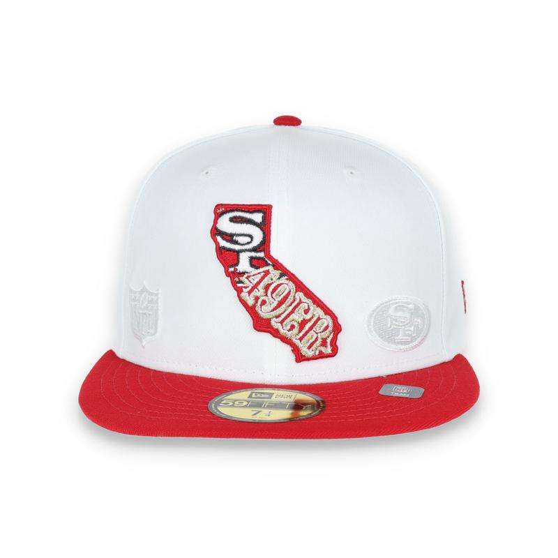 New Era San Francisco 49ers State E1 59FIFTY Fitted Hat- White/Red