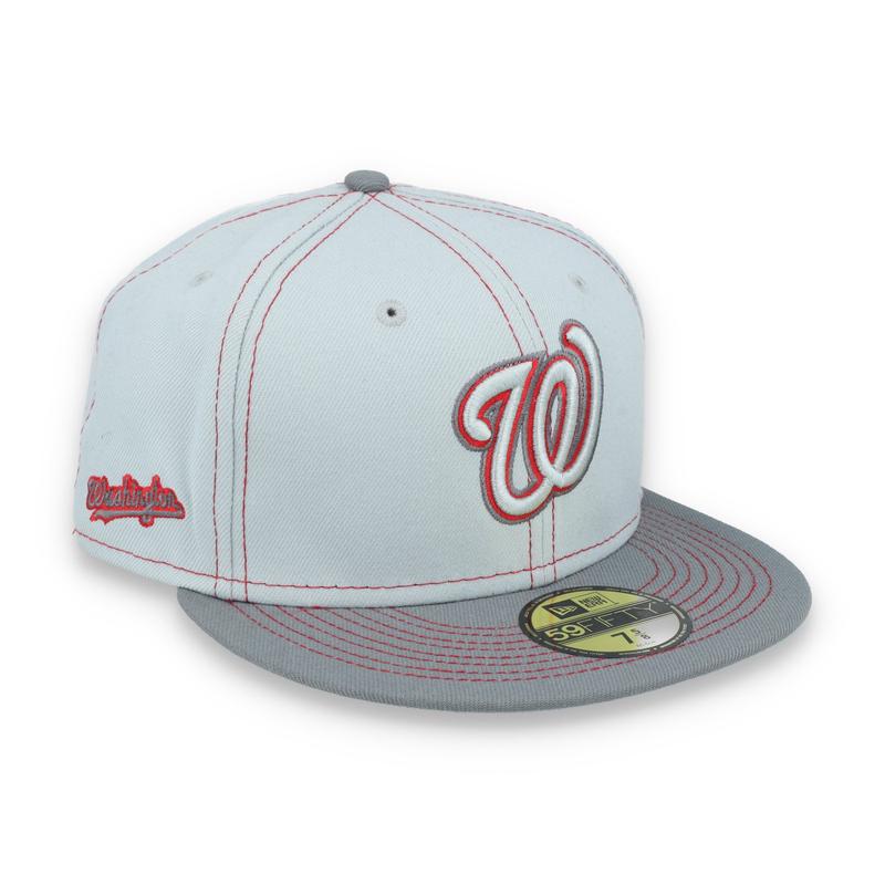 New Era Washington Nationals Gray Pop 59FIFTY Fitted Hat- Gray