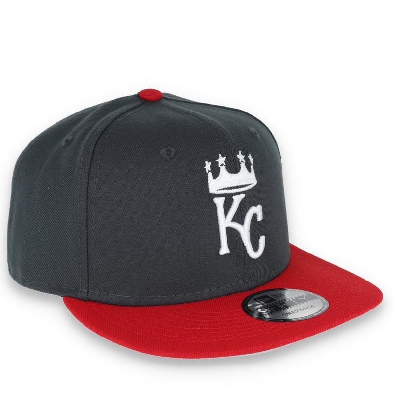 New Era Kansas Royals 2-Tone Color Pack 9Fifty Snapback Hat- Grey/Scarlet