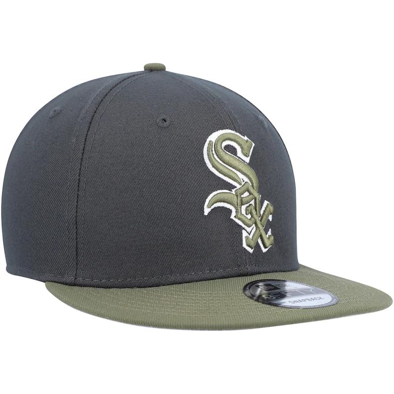 New Era Chicago White Sox 2-Tone Color Pack 9FIFTY Snapback Hat-Grey/Olive