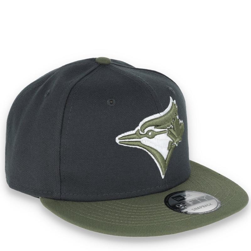 New Era Toronto Blue Jays 2-Tone Color Pack 9FIFTY Snapback Hat-Grey/Olive