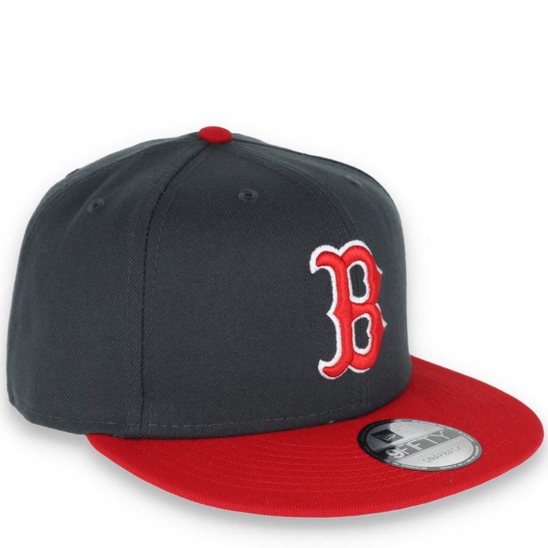 New Era Boston Red Sox 2-Tone Color Pack 9FIFTY Snapback Hat -Grey/Scarlet
