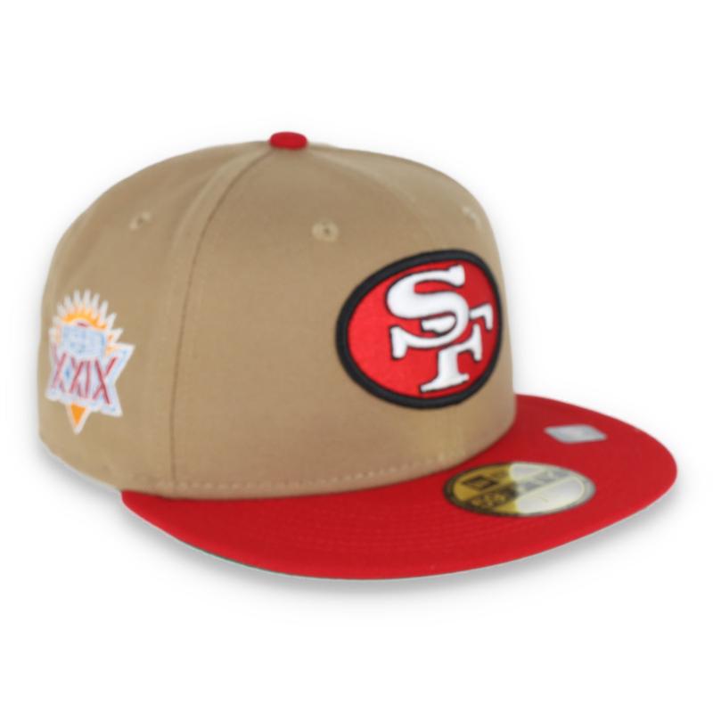 NEW ERA SAN FRANCISCO 49ERS SUPERBOWL XXIX SIDE PATCH 59FIFTY FITTED HAT-KHAKI