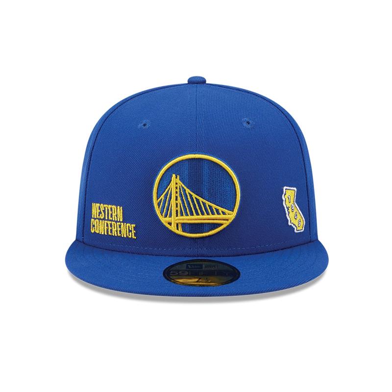 New Era Golden State Warriors Identity 59Fifty Fitted Hat-Royal