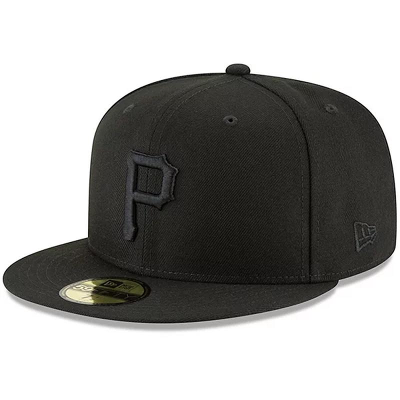 PITTSBURGH PIRATES NEW ERA BASIC COLLECTION FITTED 59FIFTY-BLACK AND BLACK