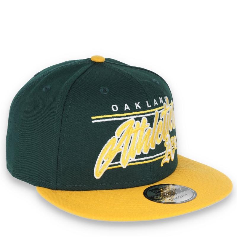 NEW ERA NEW OAKLAND ATHLETICS TEAM SCRIPT 9FIFTY SNAPBACK-