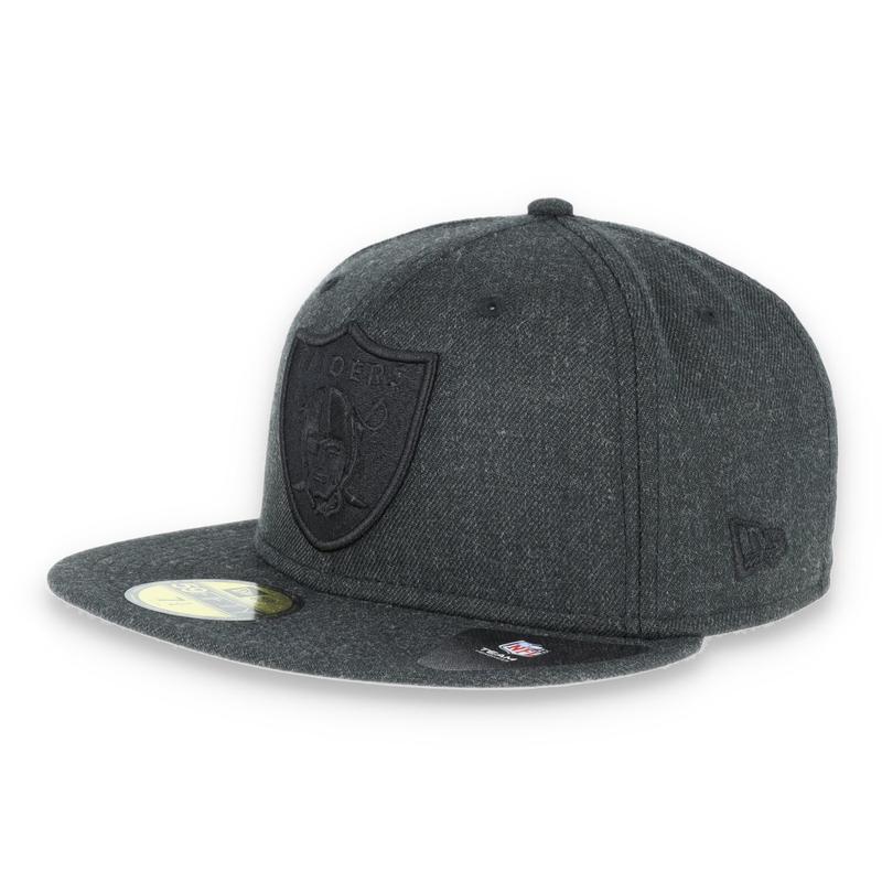Las Vegas Raiders New Era 59Fifty Fitted Shield Logo -Heather