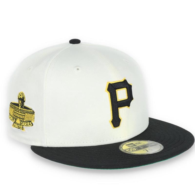 New Era Pittsburg Pirates 1971 World Series  Patch 59FIFTY Fitted Ivory Hat