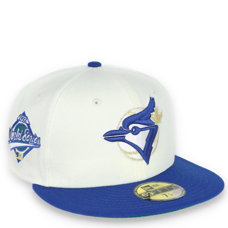 New Era Toronto Blue Jays 1992 World Series Patch 59FIFTY Fitted Ivory Hat