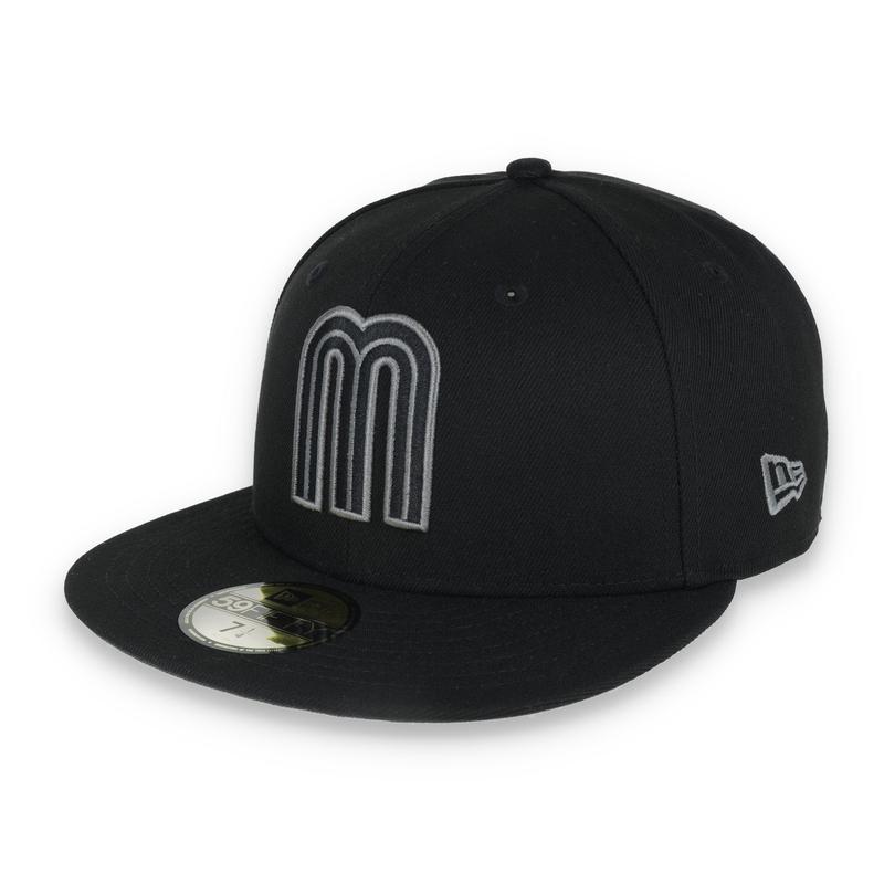 NEW ERA OFFICIAL MEXICO 59FIFTY FITTED HAT-GREY/BLACK