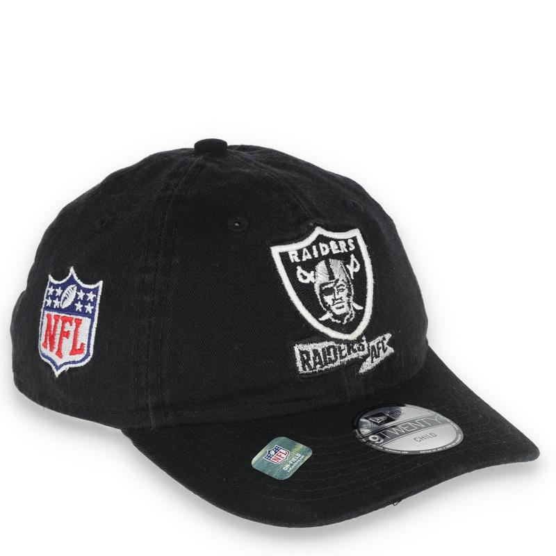 NEW ERA YOUTH LAS VEGAS RAIDERS ON-FIELD 9TWENTY ADJUSTABLE HAT