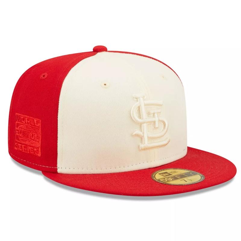 NEW ERA ST LOUIS CARDINALS 2-TONE 59FIFTY FITTED HAT- RED/CREAM