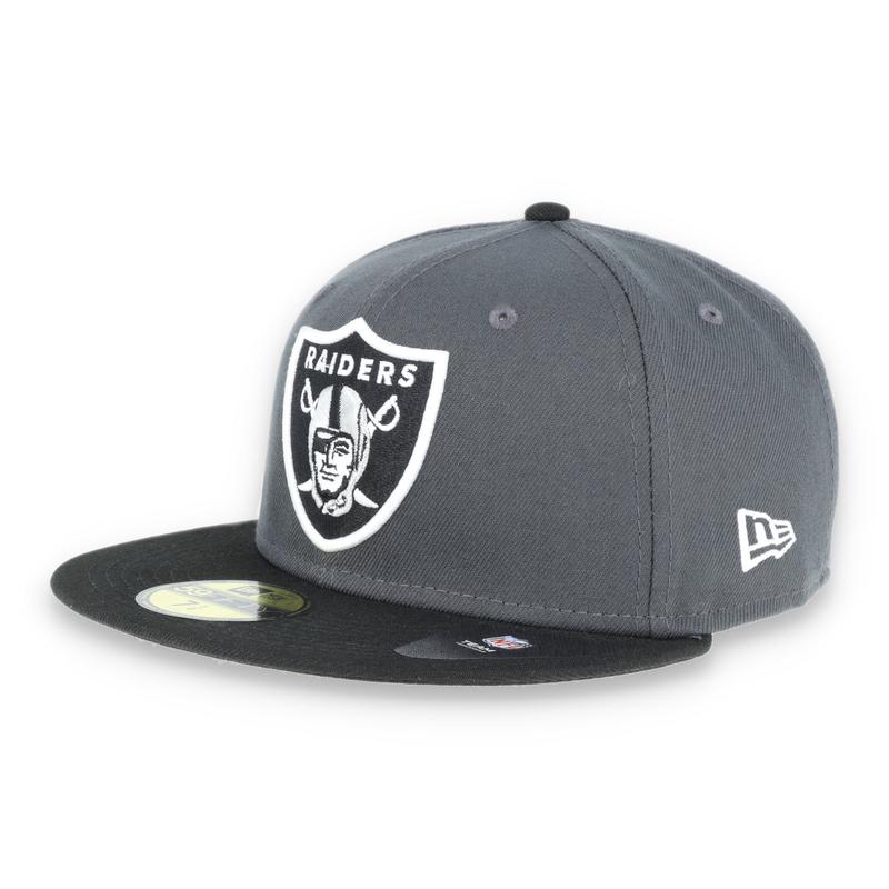 Las  Vegas Raiders New Era 59Fifty Fitted  Shield Logo -Black/Grey