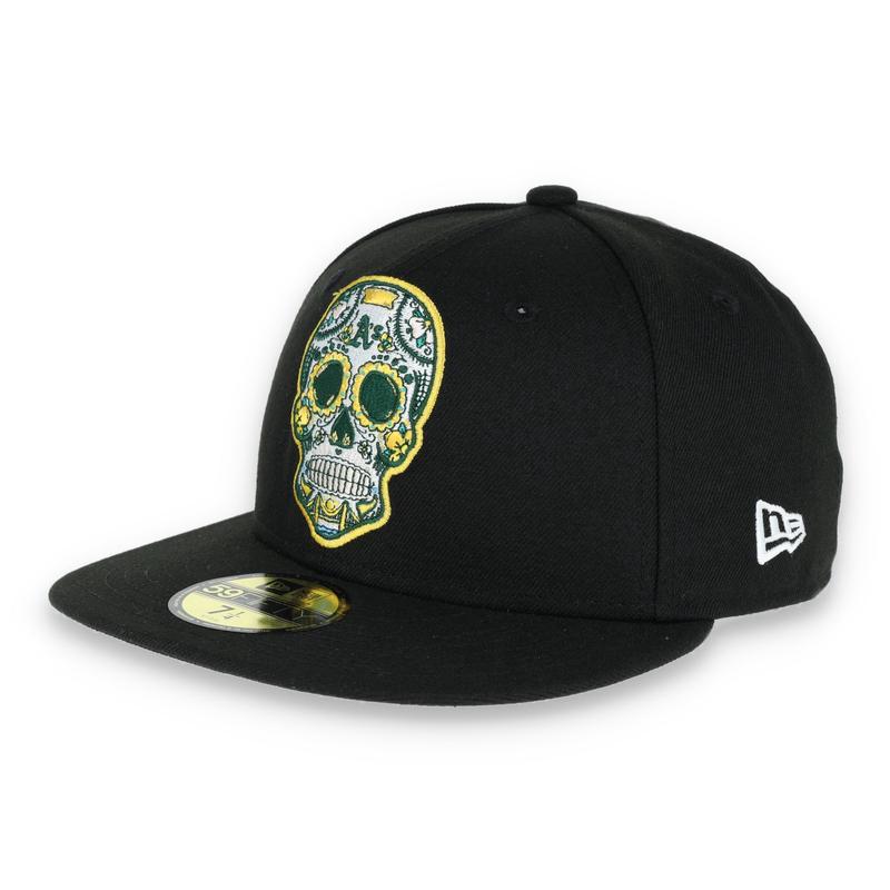 New Era Oakland Athletics Sugar Skull 59FIFTY Hat- Black