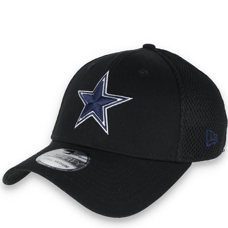 Dallas Cowboys New Era Mens Neo 39Thirty Hat-BLACK
