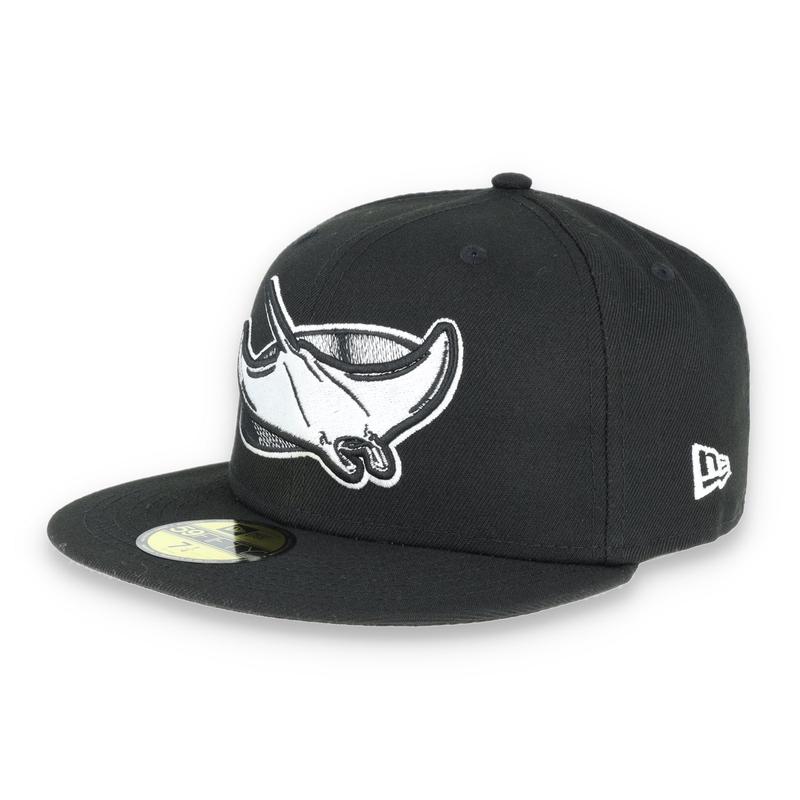 TAMPA BAY RAYS NEW ERA BASIC COLLECTION FITTED 59FIFTY-BLACK AND WHITE
