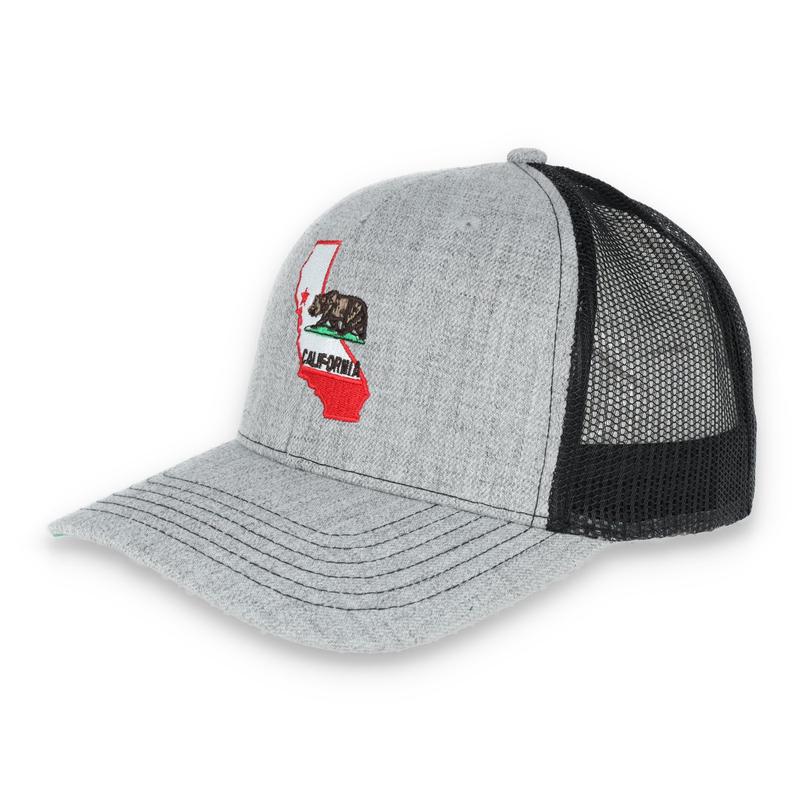 THE COLISEUM CALIFORNIA STATE BEAR TRUCKER SNAPBACK HAT- HEATHER/BLACK
