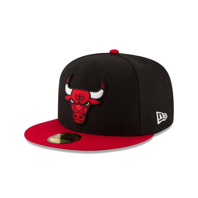 New Era Chicago Bulls Basic 59FIFTY-Black/Red