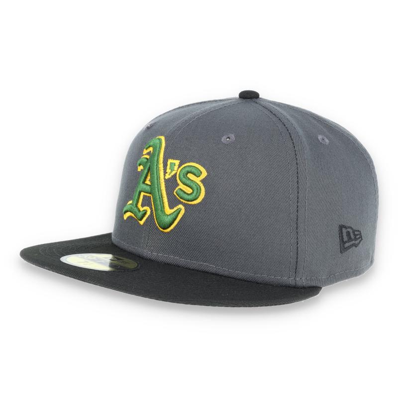 New Era Oakland Athletics 59Fifty Fitted Hat - Dark Grey/Black