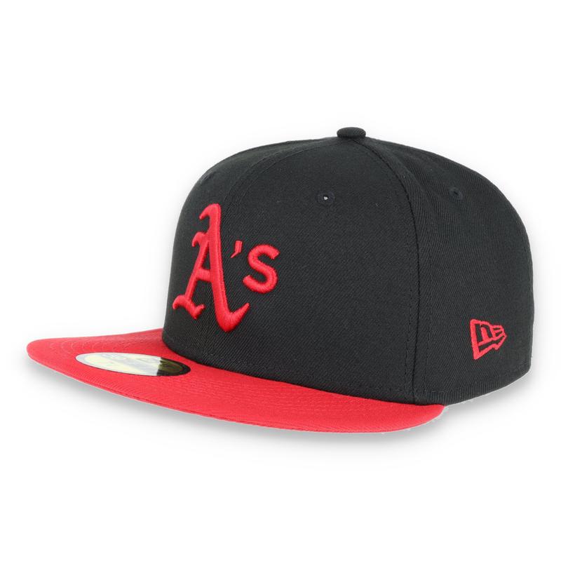 Oakland Athletics New Era 59Fifty Fitted Hat-Red/Black