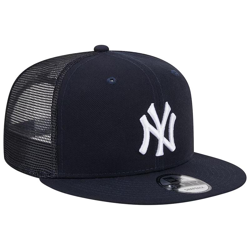 New Era New York Team Color 9FIFTY Trucker Snapback Hat-Navy