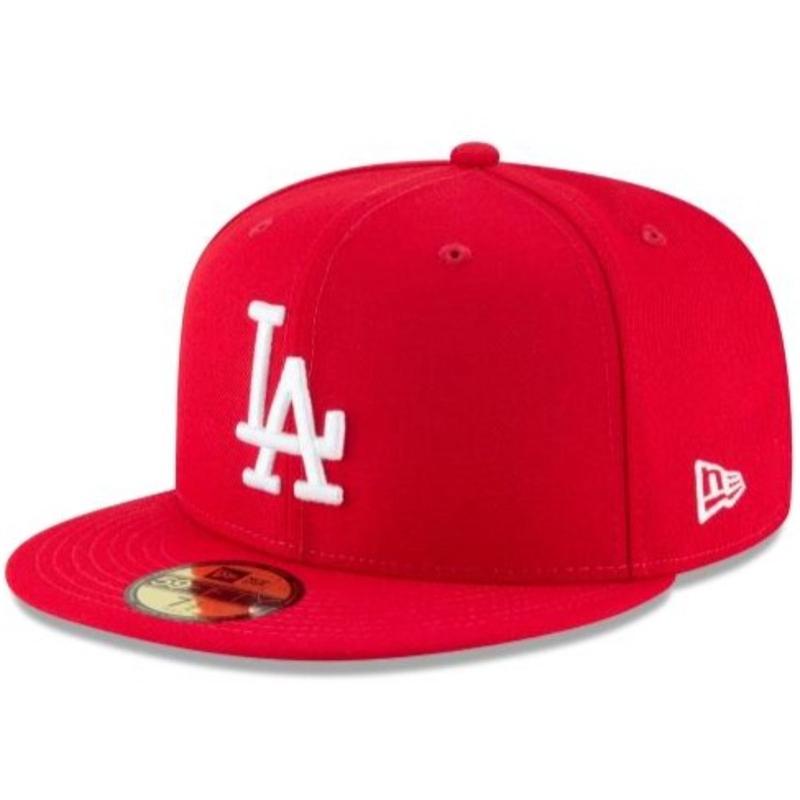 New Era Los Angeles Dodgers 59FIFTY FITTED Hat- Scarlet