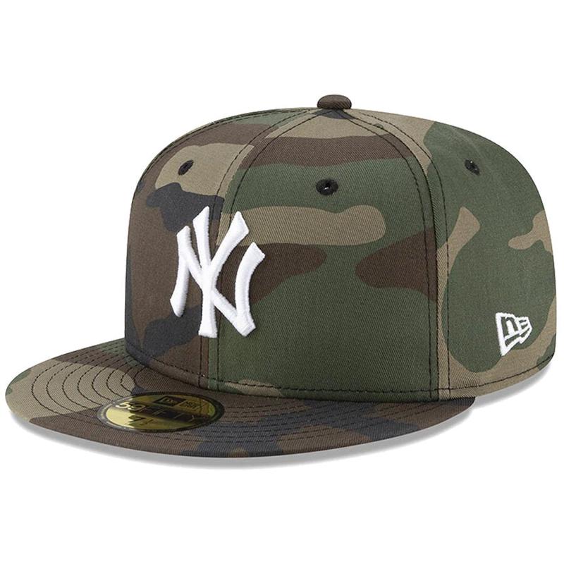 New York Yankees New Era Camo Woodland Camo Basic 59FIFTY- camo
