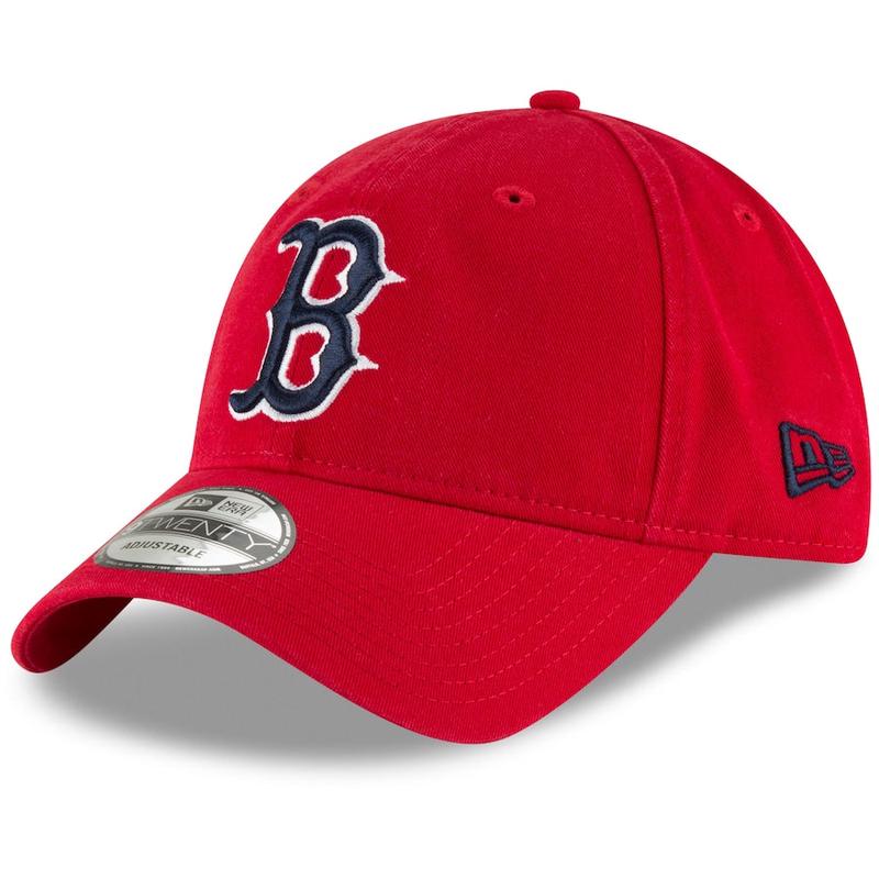Boston Red Sox New Era Core Classic Secondary 9TWENTY Adjustable Hat - Red