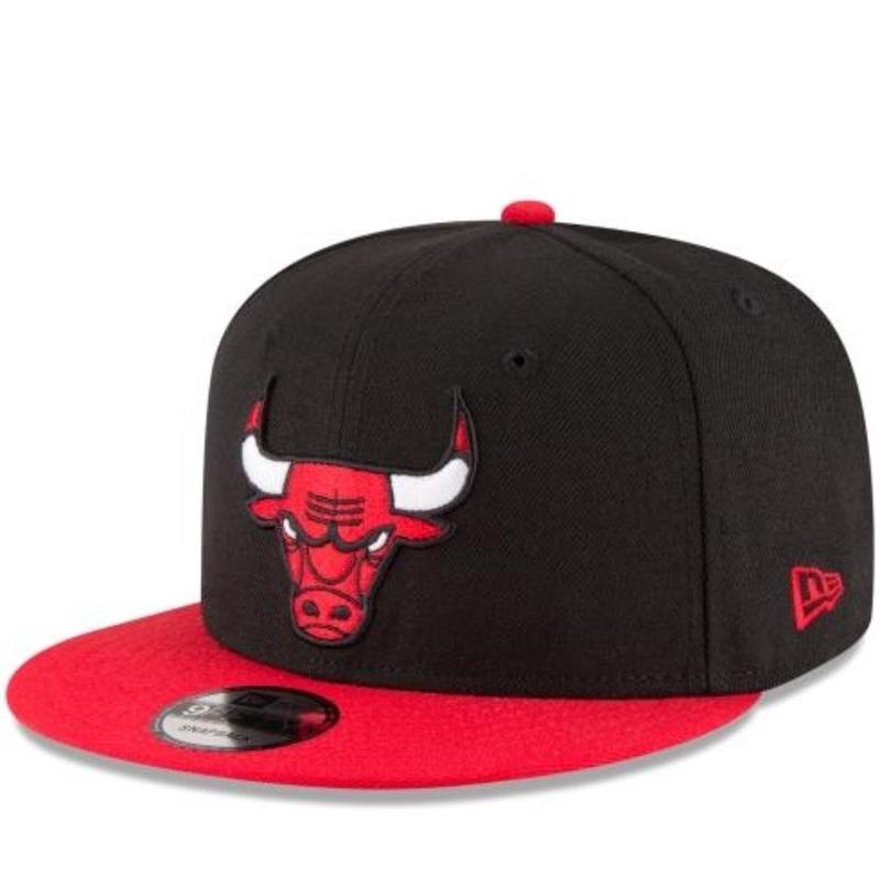 CHICAGO BULLS NEW ERA 2TONE OTC BLACK 9FIFTY SNAPBACK-BLACK/RED