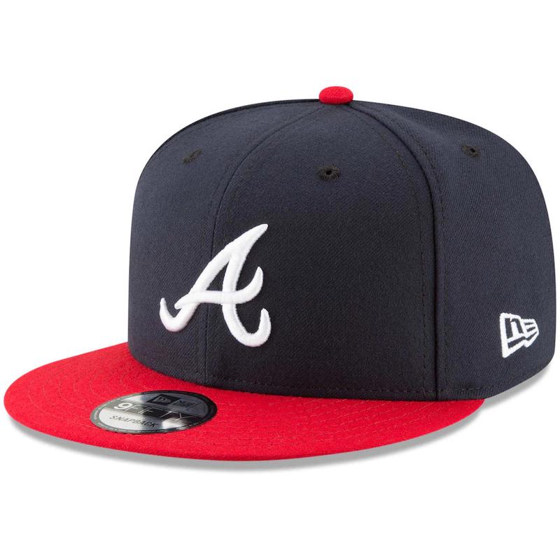 New Era Atlanta Braves Team Color Basic 9FIFTY Snapback-Navy/Red