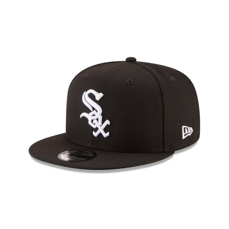 CHICAGO WHITE SOX NEW ERA BASIC COLLECTION SNAPBACK 9FIFTY-BLACK AND WHITE