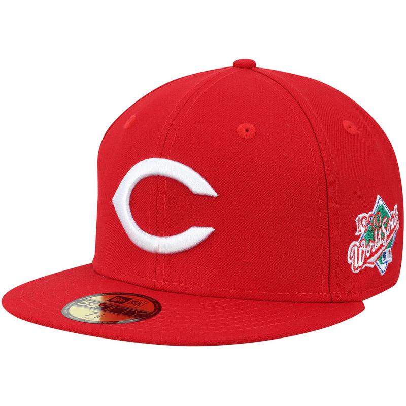 Cincinnati reds 1990 WORLD SERIES PATCH COLLECTION 59FIFTY FITTED-red