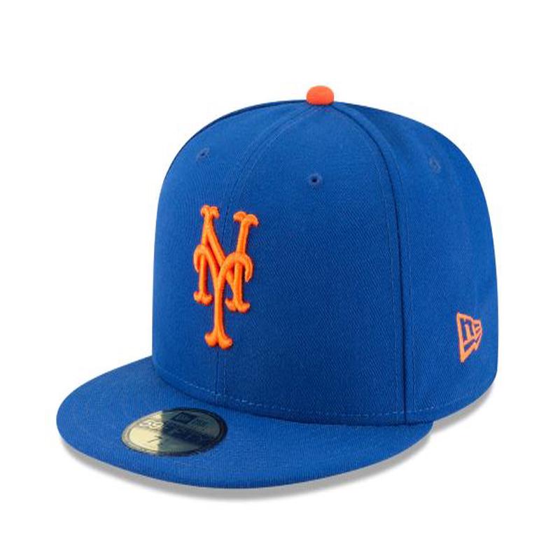 NEW YORK METS HOME AUTHENTIC COLLECTION 59FIFTY FITTED-ON-FIELD COLLECTION-BLUE