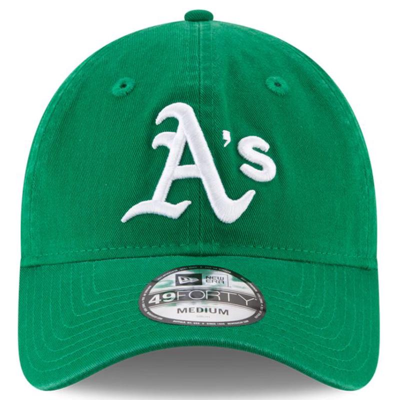 Oakland Athletics New Era Core Fit Replica 49FORTY Fitted Hat - Green