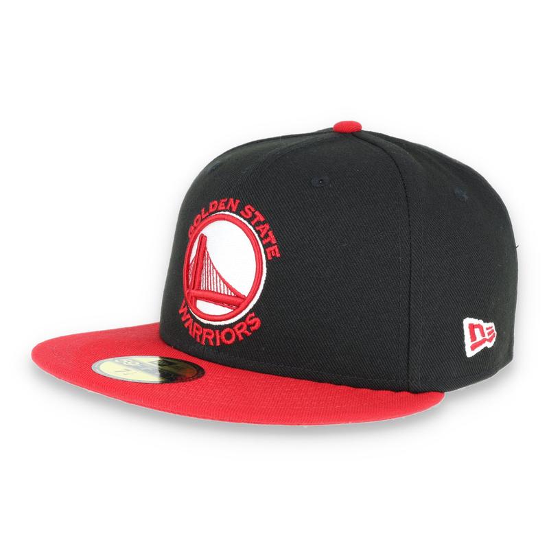 GOLDEN STATE WARRIORS NEW ERA 59FIFTY HAT-BLACK/RED