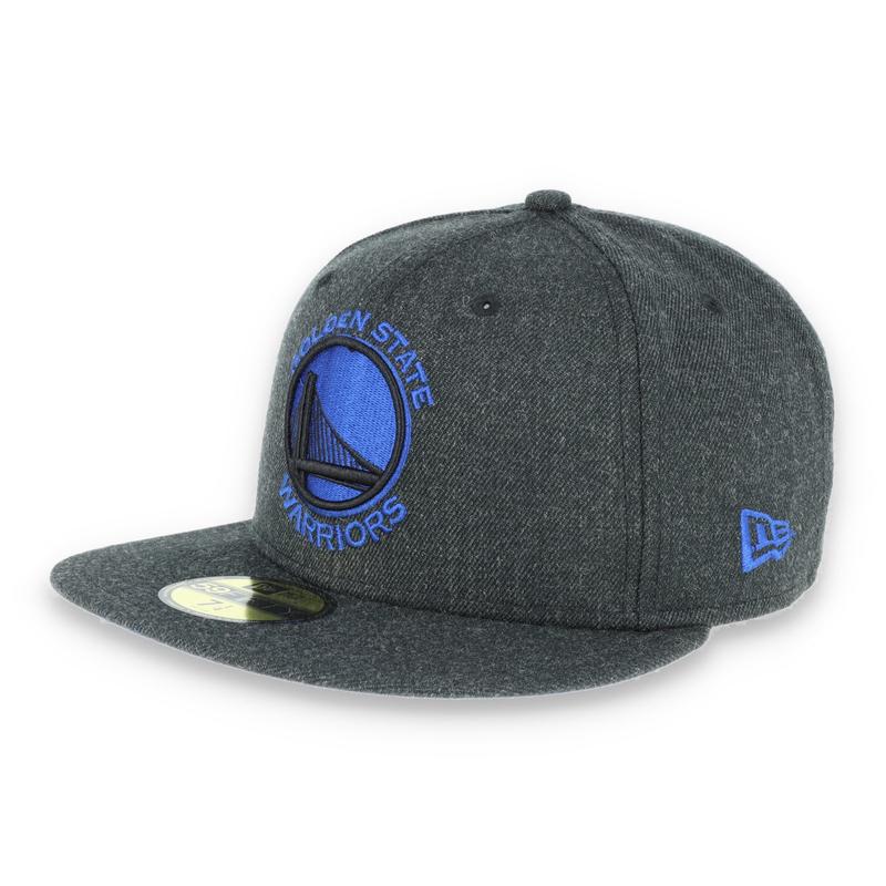 GOLDEN STATE WARRIORS NEW ERA 59FIFTY HAT-HEATHER BLACK/DARK BLUE