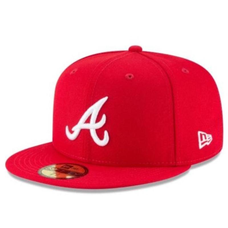 ATLANTA BRAVES NEW ERA AUTHENTIC COLLECTION 59FIFTY-RED