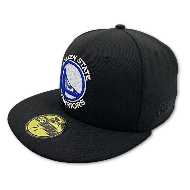 GOLDEN STATE WARRIORS NEW ERA 59FIFTY HAT-BLACK/WHITE