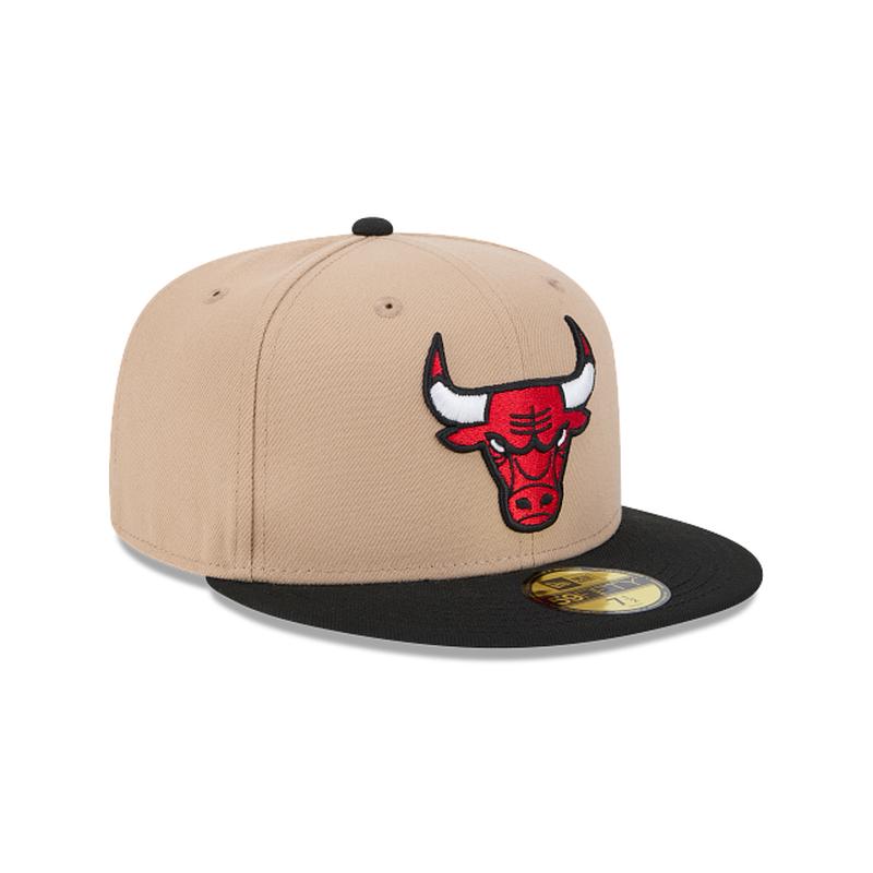 New Era Chicago Bulls 59FIFTY Fitted Hat-Camel