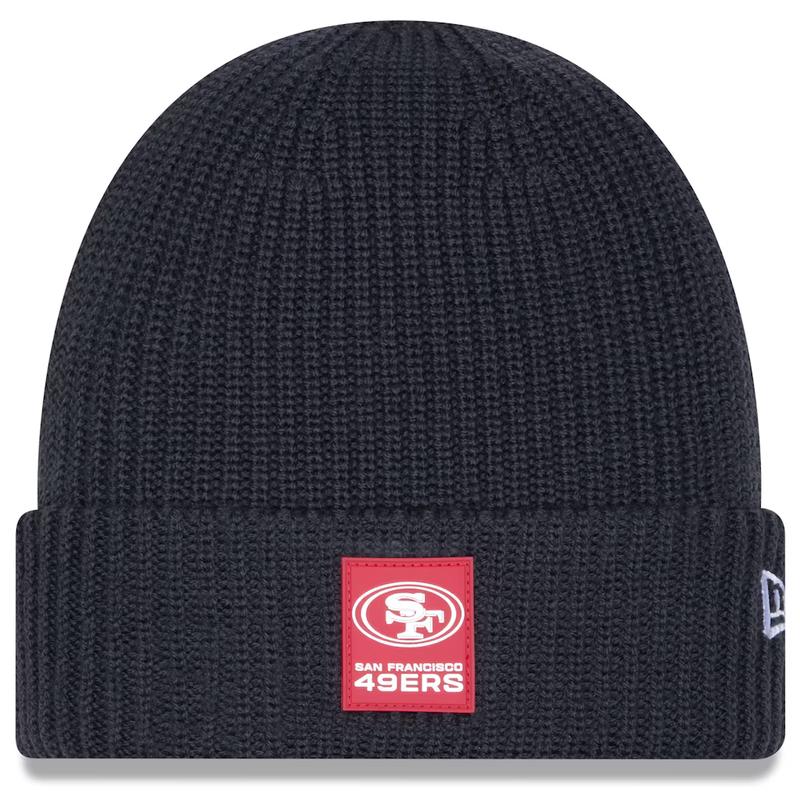 New Era San Francisco 49ers 2025 Cold Weather Cuffed Knit Hat-Charcoal