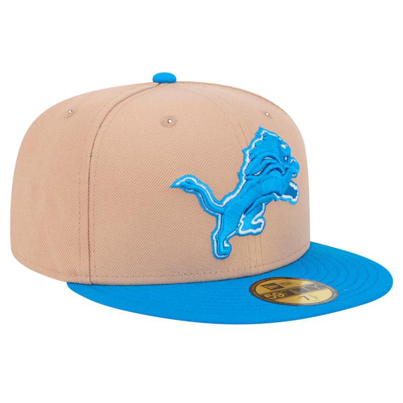 New Era Detroit Lions 59FIFTY Fitted Hat-Camel