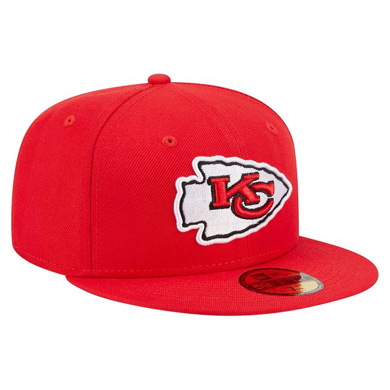 New Era Kansa City Chiefs Basic 59FIFTY Fitted Hat-Red