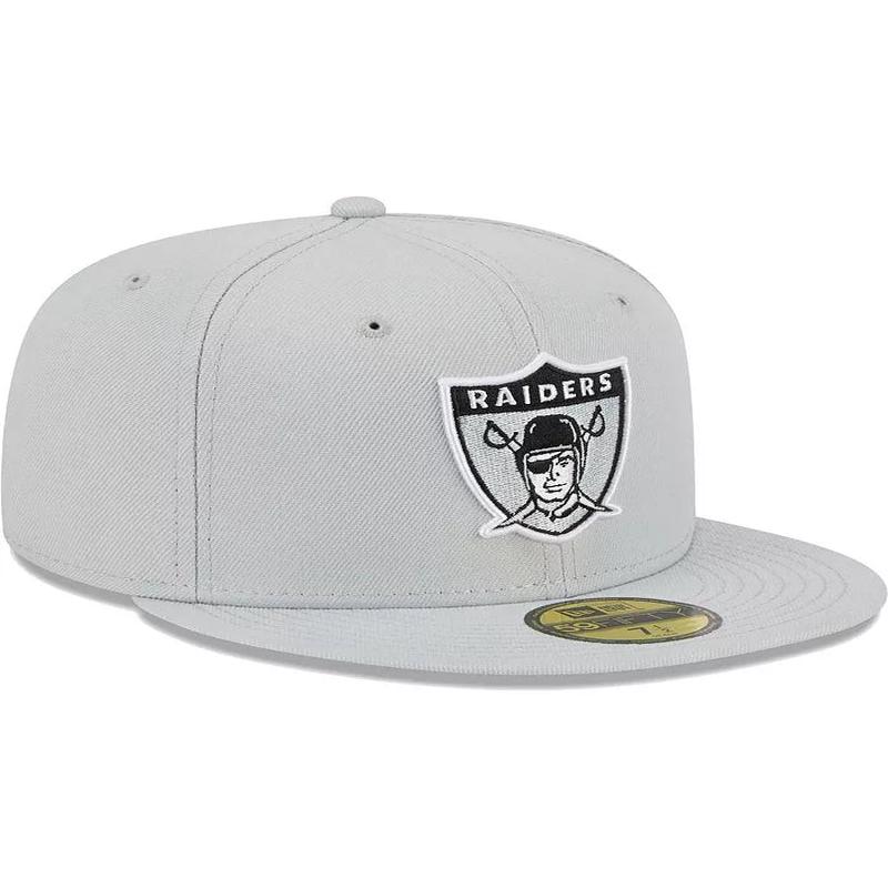New Era Las Vegas Raiders Basic 59FIFTY Fitted Hat-Grey